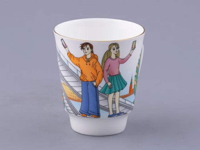 Чашка с блюдцем форма Майская, рисунок Парк Зарядье, арт. 81.32625.00.1, 