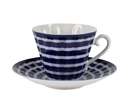 Сервиз чайный форма Лучистая рисунок Тельняшка, 6 персон 14 предметов, арт. 81.27979.00.1 Сервиз чайный форма Лучистая рисунок Тельняшка, 6 персон 14 предметов, арт. 81.27979.00.1