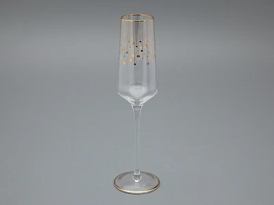 Набор из 2-х бокалов для шампанского 230 мл в подарочной упаковке, рисунок Азур золотой, арт 14.11448.07