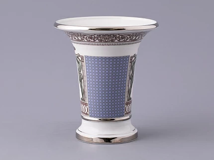 Ваза форма Ампирная рисунок Серебряный город, арт. 80.47619.00.1