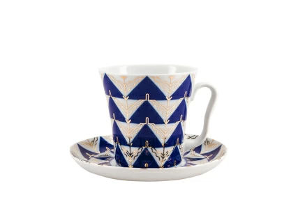 Бокал с блюдцем форма Ленинградский рисунок Калевала, арт. 81.27207.00.1, 