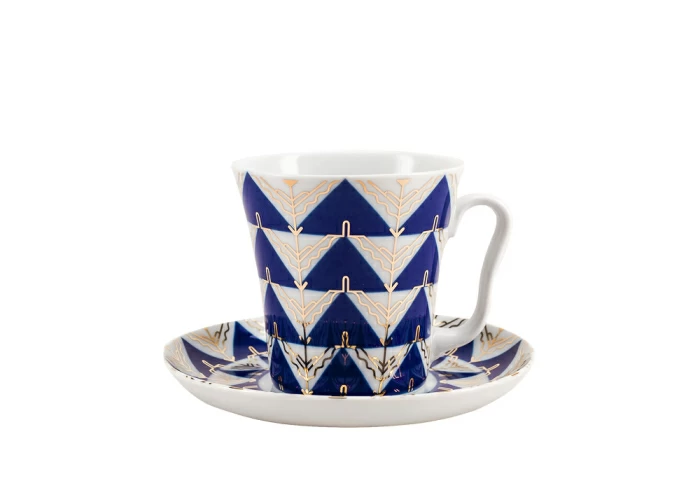 Бокал с блюдцем форма Ленинградский рисунок Калевала, арт. 81.27207.00.1, 