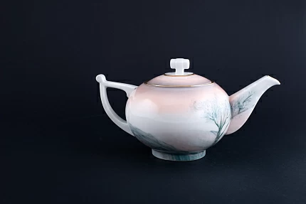 Заварочный Чайник Зима в деревне на форме Кострома арт 40.03496.00.1