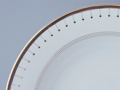 Тарелка глубокая 235 мм форма Стандартная 2 рисунок Азур золотой арт. 80.93400.00.1