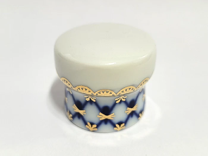 Крышка к графину, форма Цилиндрическая, рисунок Кобальтовая сетка арт 80.05848.00.1, 