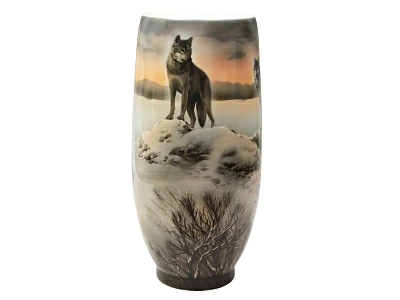 Ваза форма Карелия рисунок Волки 1 арт. 80.89415.00.1