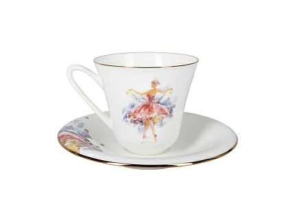 Чашка с блюдцем форма Сад рисунок Принцесса Аврора арт. 81.24856.00.1 Чашка с блюдцем форма Сад рисунок Принцесса Аврора арт. 81.24856.00.1