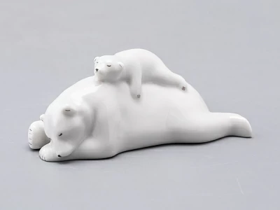 Скульптура Медведица с медвежонком малый размер арт. 82.75065.00.1