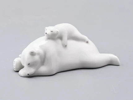 Скульптура Медведица с медвежонком малый размер арт. 82.75065.00.1