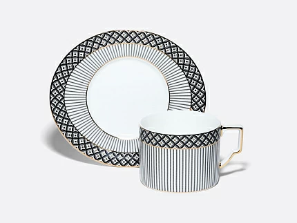 Чашка с блюдцем чайная 260 мл, форма Элегия, рисунок Elegant, арт. 81.34729.00.1