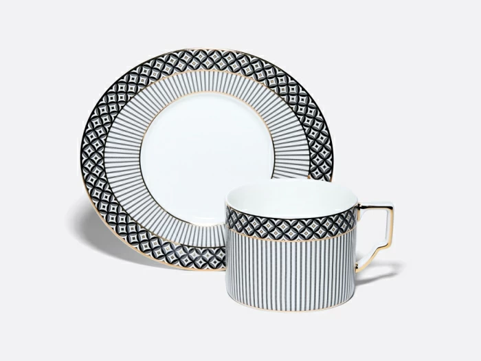 Чашка с блюдцем чайная 260 мл, форма Элегия, рисунок Elegant, арт. 81.34729.00.1, 