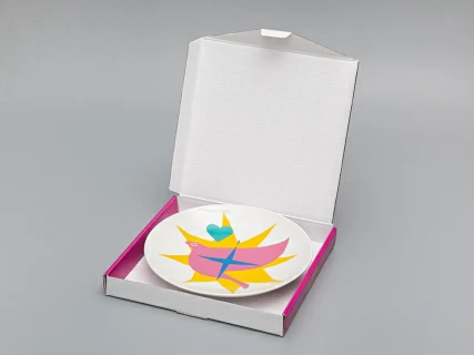 Декоративная тарелка в подарочной упаковке 195 мм, форма Эллипс рисунок Sun bird 2, арт. 81.29504.00.1, 