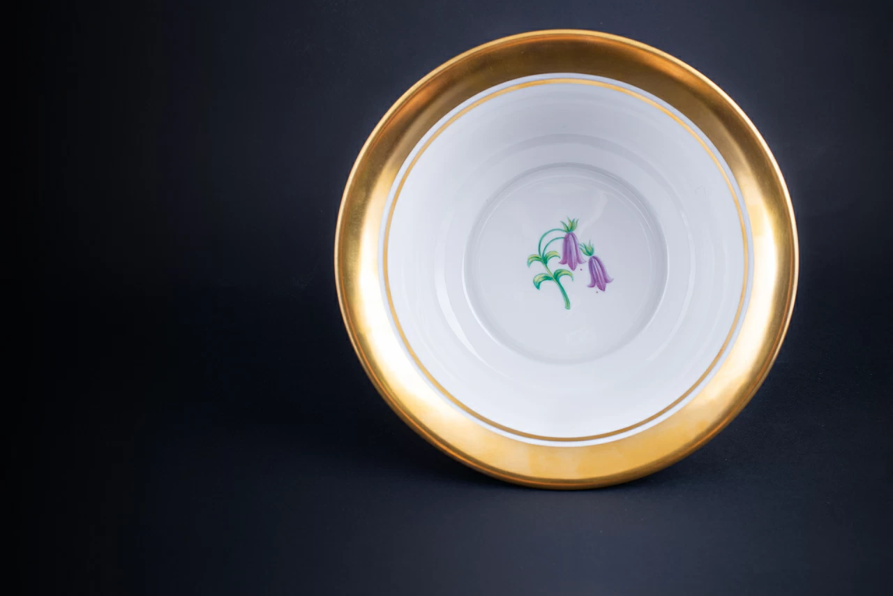 Салатник шести порционный, рисунок Огненный мак на форме Александрия, арт 60.01224.00.5, 