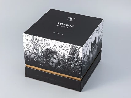 Бокал с блюдцем Тотем в подарочной упаковке, рисунок Лев арт. 81.28375.00.1, 