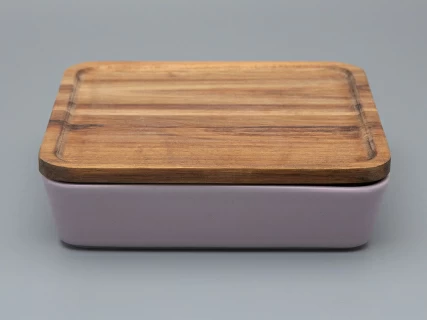 Набор для запекания (2 предмета) форма Стандартная, рисунок Monplaisir Violet, арт 42.00059.00.1, 