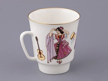 Трехпредметный комплект 165 мл форма Майская рисунок Опера Кармен, арт. 81.33177.00.1