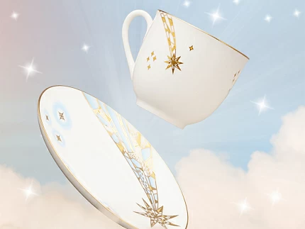 Чашка с блюдцем кофейная 180 мл.,  форма Ландыш,  рисунок Мечтай, арт. 81.32908.00.1