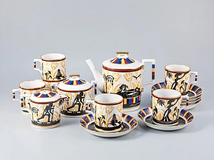 Сервиз чайный форма Гербовая рисунок Анна Нетребко, 6 персон 15 предметов, арт. 81.24966.00.1