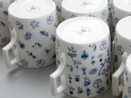 Подарочный набор Чашка с блюдцем чайная, форма Гербовая, рисунок Лого 1, арт 81.32931.00.1, 