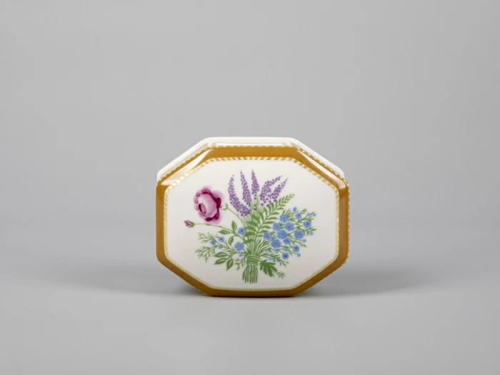 Туалетная коробочка форма Граненая рисунок Люпины арт. 80.59240.00.1, 