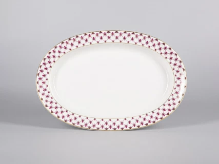 Блюдо овальное Молодежная Сетка-Блюз 2 арт. 80.91551.00.1, 