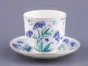 Чашка с блюдцем кофейная 180 мл форма Ландыш рисунок Незабудки арт. 81.10781.00.1, 