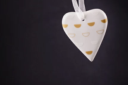 Елочная игрушка Сердечко, Металлик, арт 60.16097.00.1