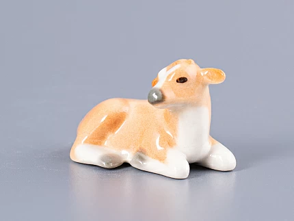 Скульптура форма Бычок-малыш рисунок Рыжий арт. 82.63993.00.1