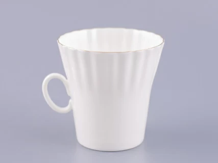 Чашка с блюдцем кофейная 175 мл.,  форма Одуванчик,  рисунок Золотой кантик арт. 81.13552.00.1, 