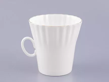 Чашка с блюдцем кофейная 175 мл форма Одуванчик рисунок Золотой кантик  арт. 81.13552.00.1