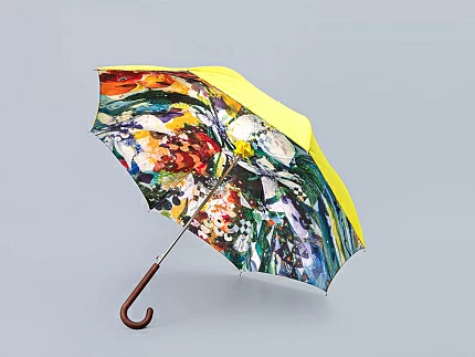 Зонт- трость рисунок Весенний букет в чехле желтый арт. 41.00129.02 Зонт- трость рисунок Весенний букет в чехле желтый арт. 41.00129.02