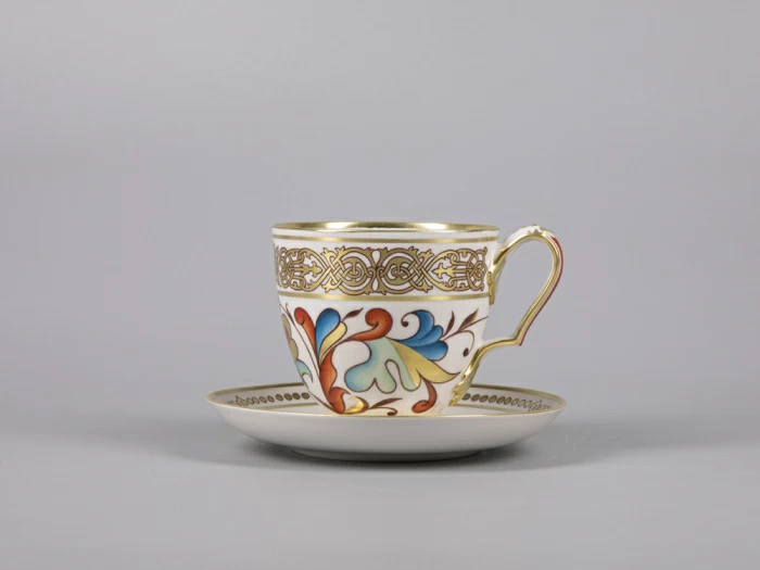 Сервиз чайный форма Александр III рисунок Русский, 6 персон 15 предметов арт. 81.30144.00.1,  Сервиз чайный форма Александр III рисунок Русский, 6 персон 15 предметов арт. 81.30144.00.1,