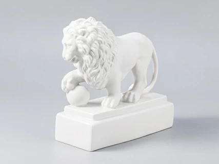 Скульптура Лев Белый арт. 82.63357.00.1, 