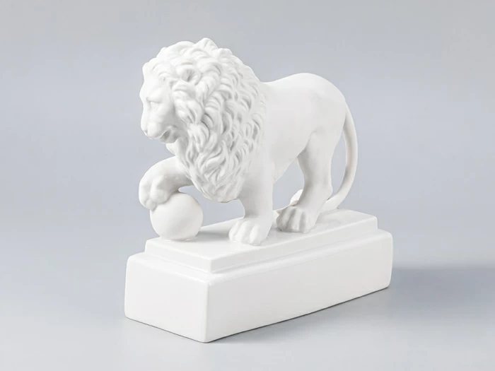 Скульптура Лев Белый арт. 82.63357.00.1, 