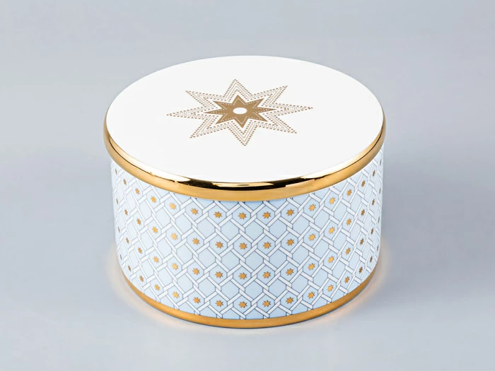 Подарочный набор шкатулка форма Идиллия рисунок Азур арт. 81.28257.00.1, 