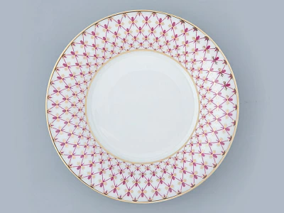 Сервиз столовый на 6 персон 24 предмета форма Юлиана рисунок Сетка-блюз 2, арт. 81.32450.00.1