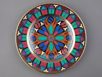 Тарелка декоративная 270 мм Европейская, в подарочной упаковке, рисунок Готическая 12 арт. 81.25632.00.1