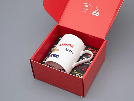 Бокал в подарочной упаковке, форма Идиллия, рисунок Иван Васильевич, арт 81.33249.00.1