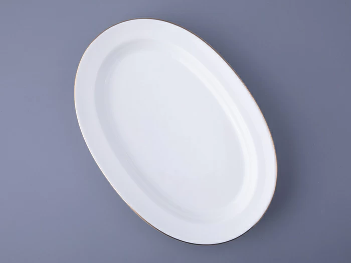 Блюдо овальное 280 мм форма Молодежная рисунок Золотой кантик арт. 80.63274.00.1, 