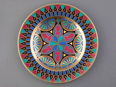 Тарелка декоративная 270 мм Европейская, в подарочной упаковке, рисунок Готическая 4 арт. 81.25626.00.1