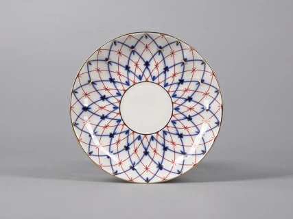 Чашка с блюдцем форма Тюльпан  рисунок Сетка 1950, арт. 81.30860.00.1, 