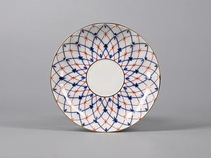 Чашка с блюдцем форма Тюльпан  рисунок Сетка 1950, арт. 81.30860.00.1