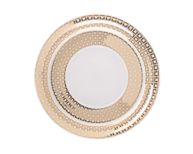 Чашка с блюдцем чайная форма Гербовая рисунок Зазеркалье. Квадраты, арт. 81.27710.00.1, 