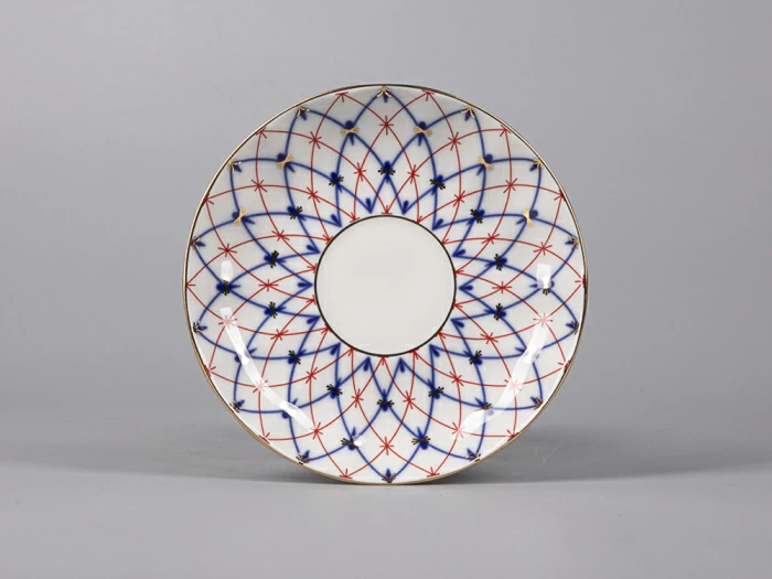 Чашка с блюдцем форма Тюльпан  рисунок Сетка 1950, арт. 81.30860.00.1, 