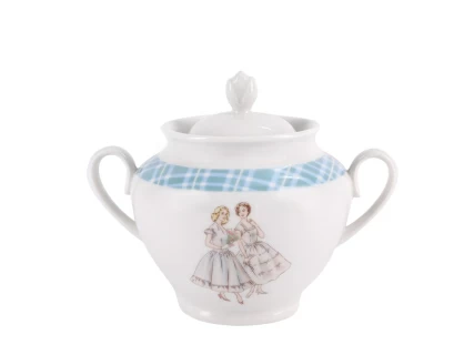 Подарочный набор сахарница форма Весенняя рисунок Оттепель арт. 81.28127.00.1, 