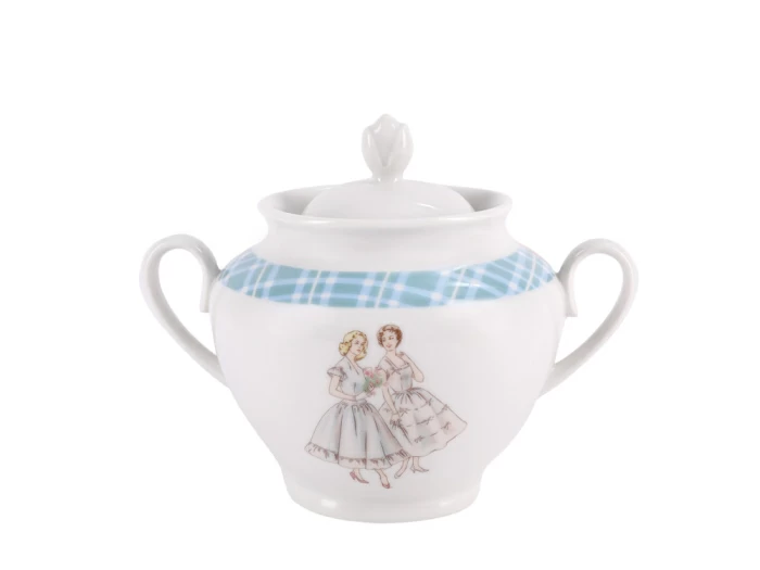 Подарочный набор сахарница форма Весенняя рисунок Оттепель арт. 81.28127.00.1, 