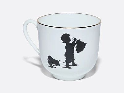 Чашка с блюдцем кофейная 180 мл.,  форма Ландыш, рисунок Хлопоты арт. 81.15709.00.1