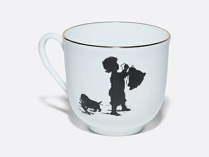 Чашка с блюдцем кофейная 180 мл.,  форма Ландыш, рисунок Хлопоты арт. 81.15709.00.1