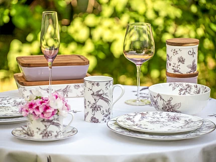 Тарелка мелкая 215 мм форма Европейская рисунок Monplaisir Violet, арт. 80.37452.00.5