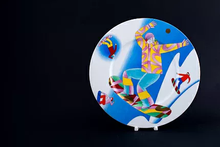 Декоративная тарелка Сноубординг на форме Mazarin, арт 60.07771.00.5